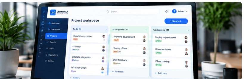 Illustration de gestion de projets et workflows